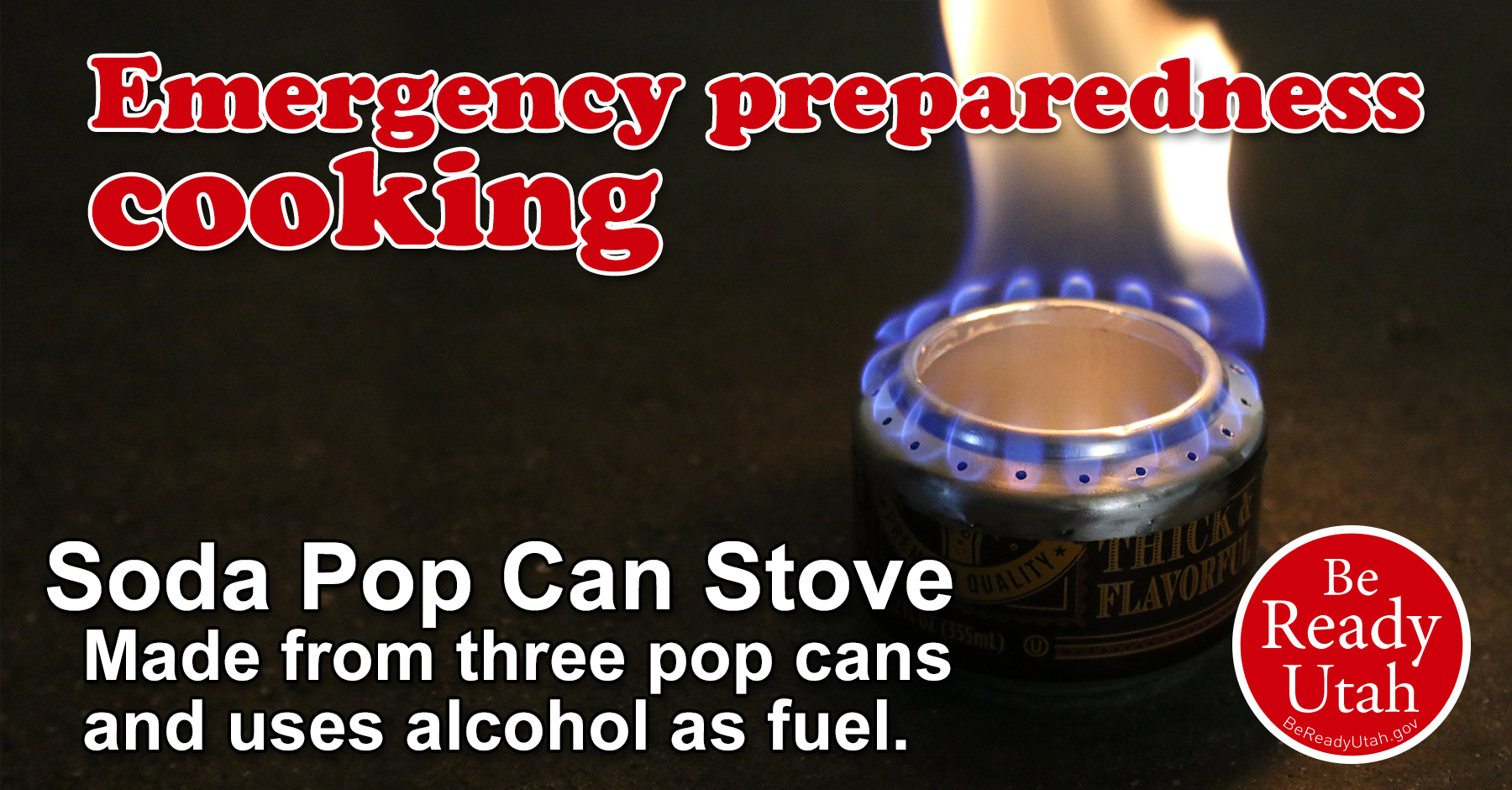 Soda Can Stove Uses Alcohol as Fuel